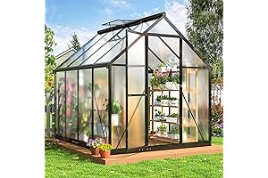 Premium 6x7.5 FT Outdoor Polycarbonate Greenhouse