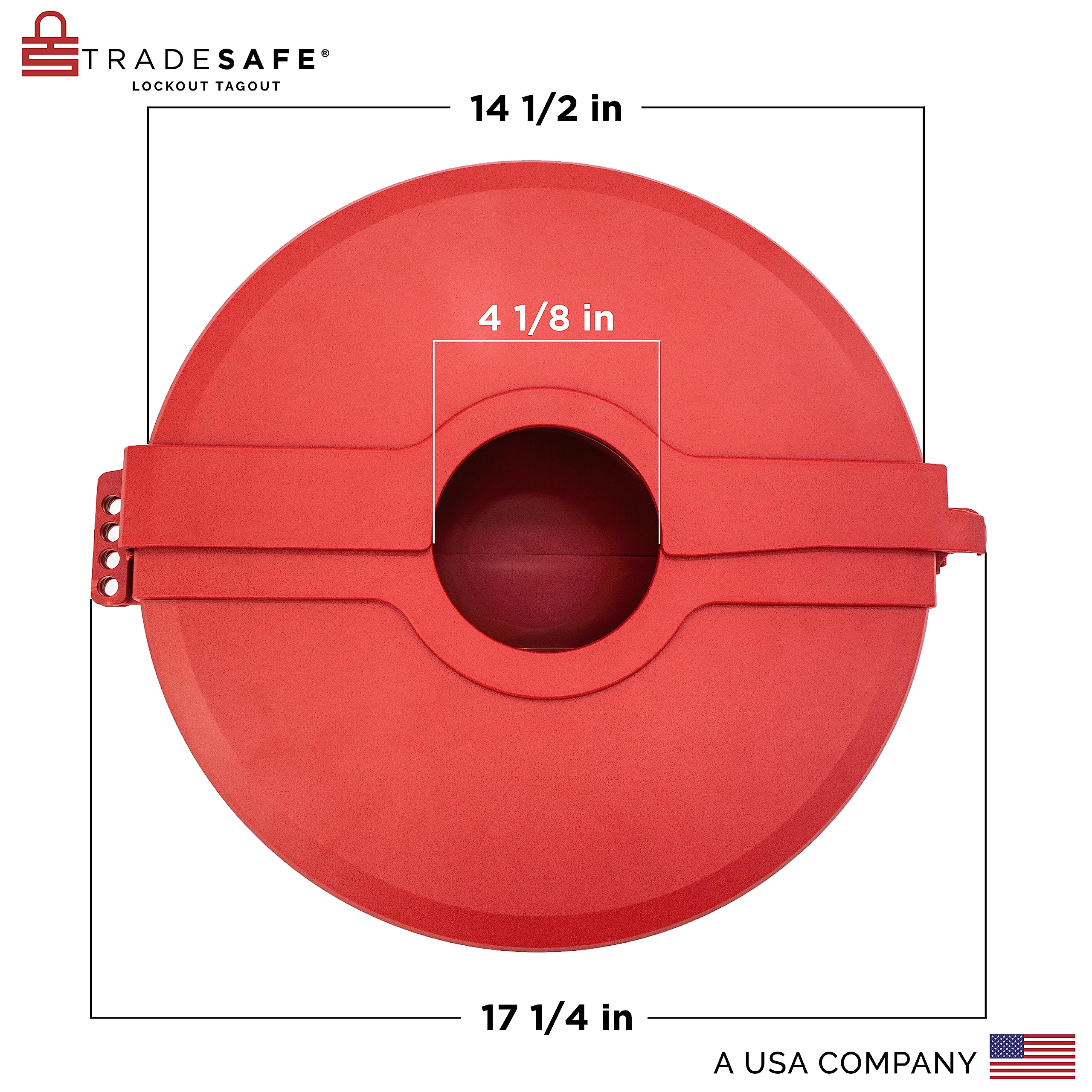 Snapklik.com : TRADESAFE Gate Valve Lockout - Red Lockout Tagout Valve ...