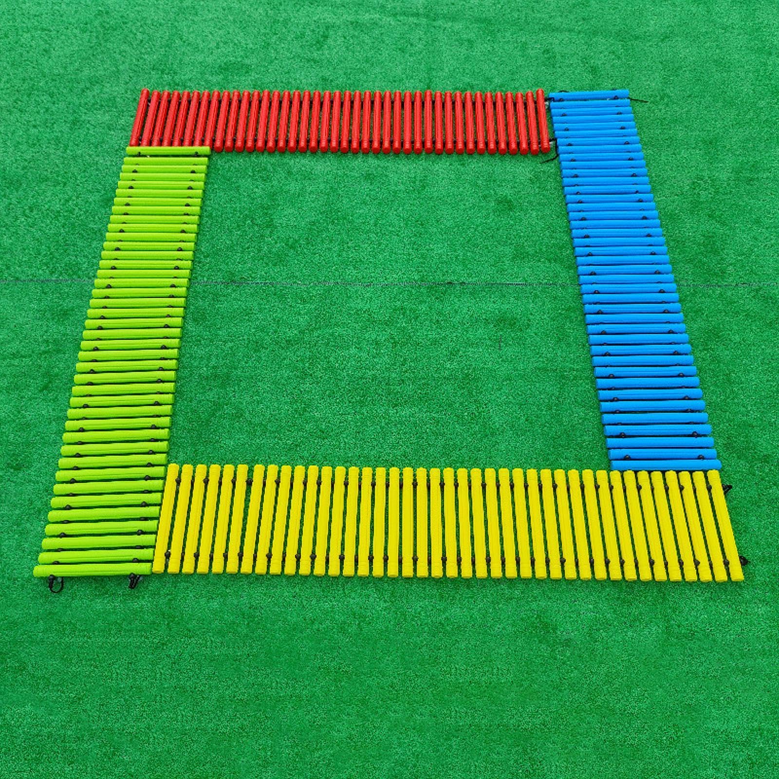 Pont D'équilibre pour La Maternelle : Parcours D'équilibre Favorisant La Coordination et L'agilité. Pont à Poutres pour L'ext, Rouge