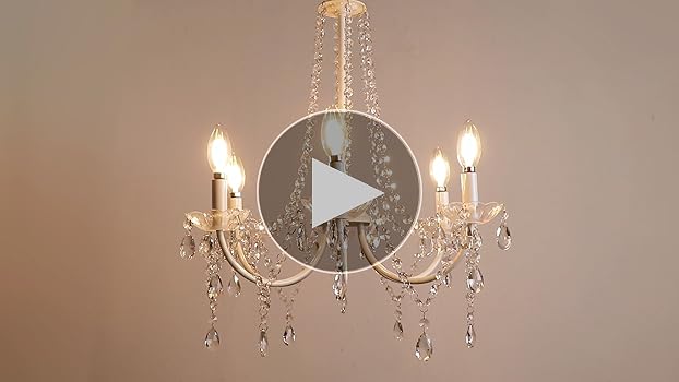 【新品未開封】「Chandelier」 Novelbright ZXFDWB 6-Light Chandeliers Light Fixture Vintage Crystal