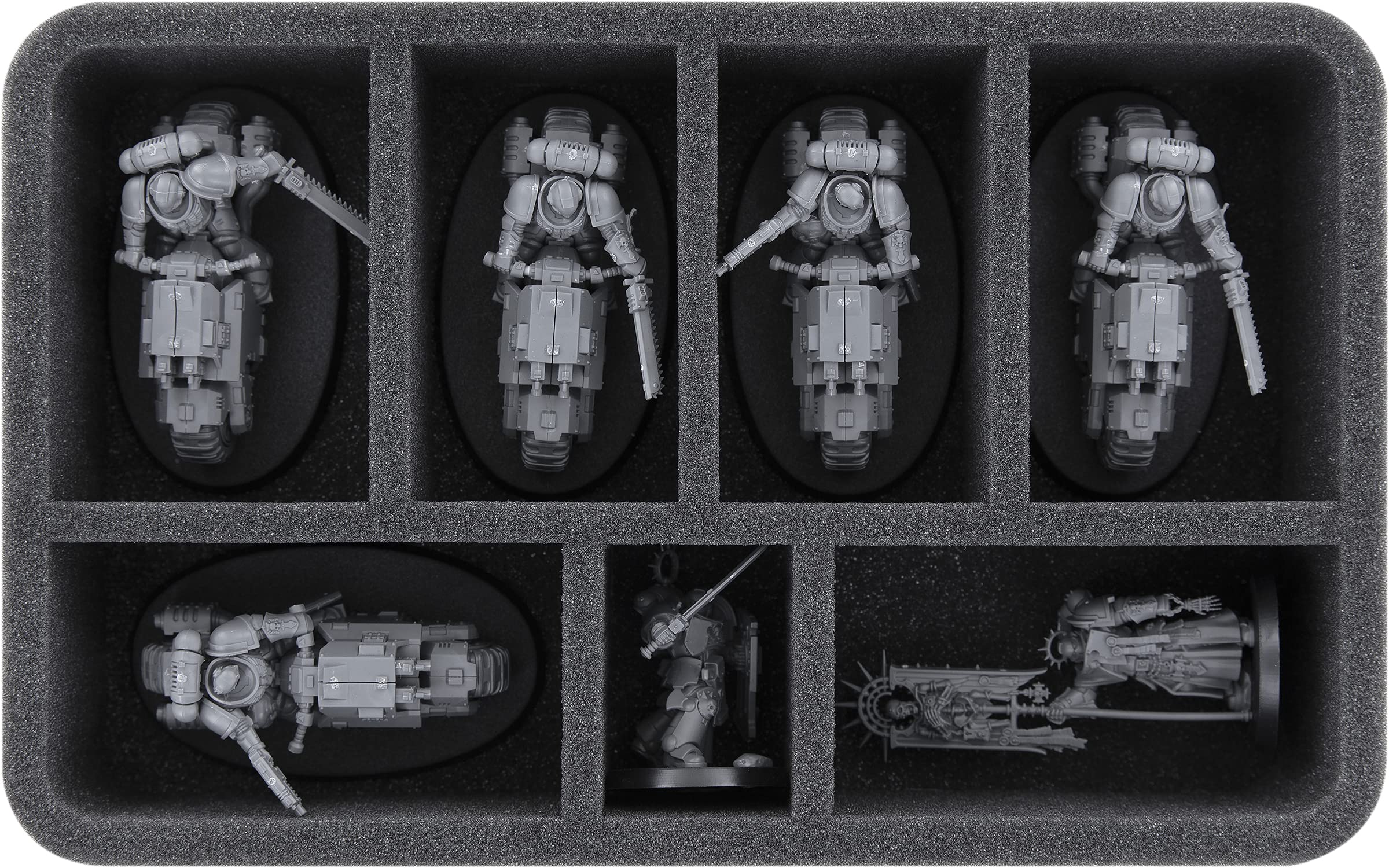 Feldherr HS055A004 foam tray compatible with Space Marines - 7 compartments