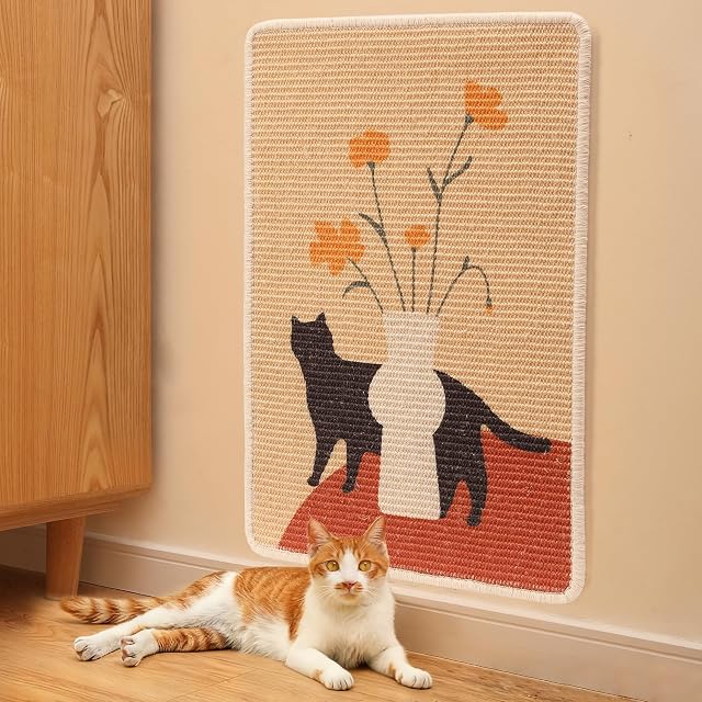 Foto 5 de 8 de FUKUMARU Alfombra para arañar para Gatos, tableros Naturales para arañar