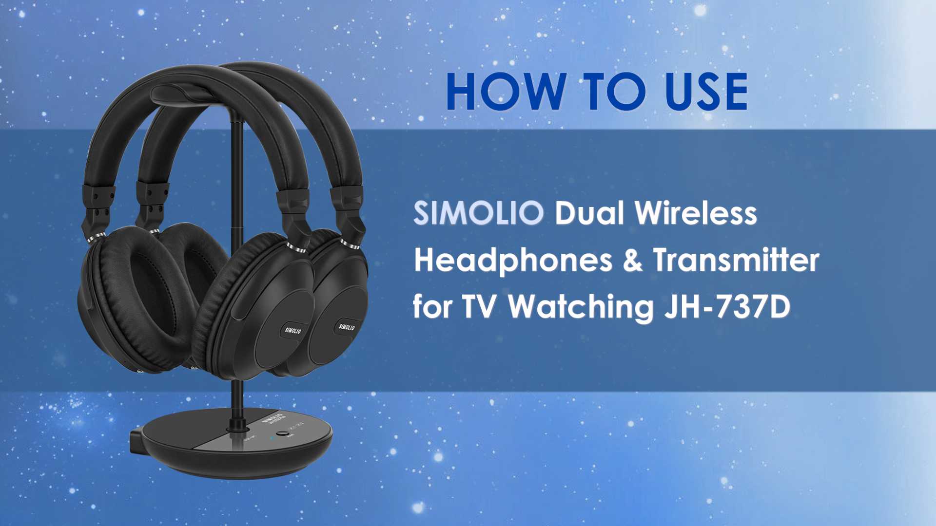 Amazon.com: SIMOLIO 737D Plus Wireless Headphones for TV Watching