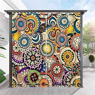 ANHOPE Waterproof Outdoor Curtains Grommet Top & Bottom Windproof Outsid...