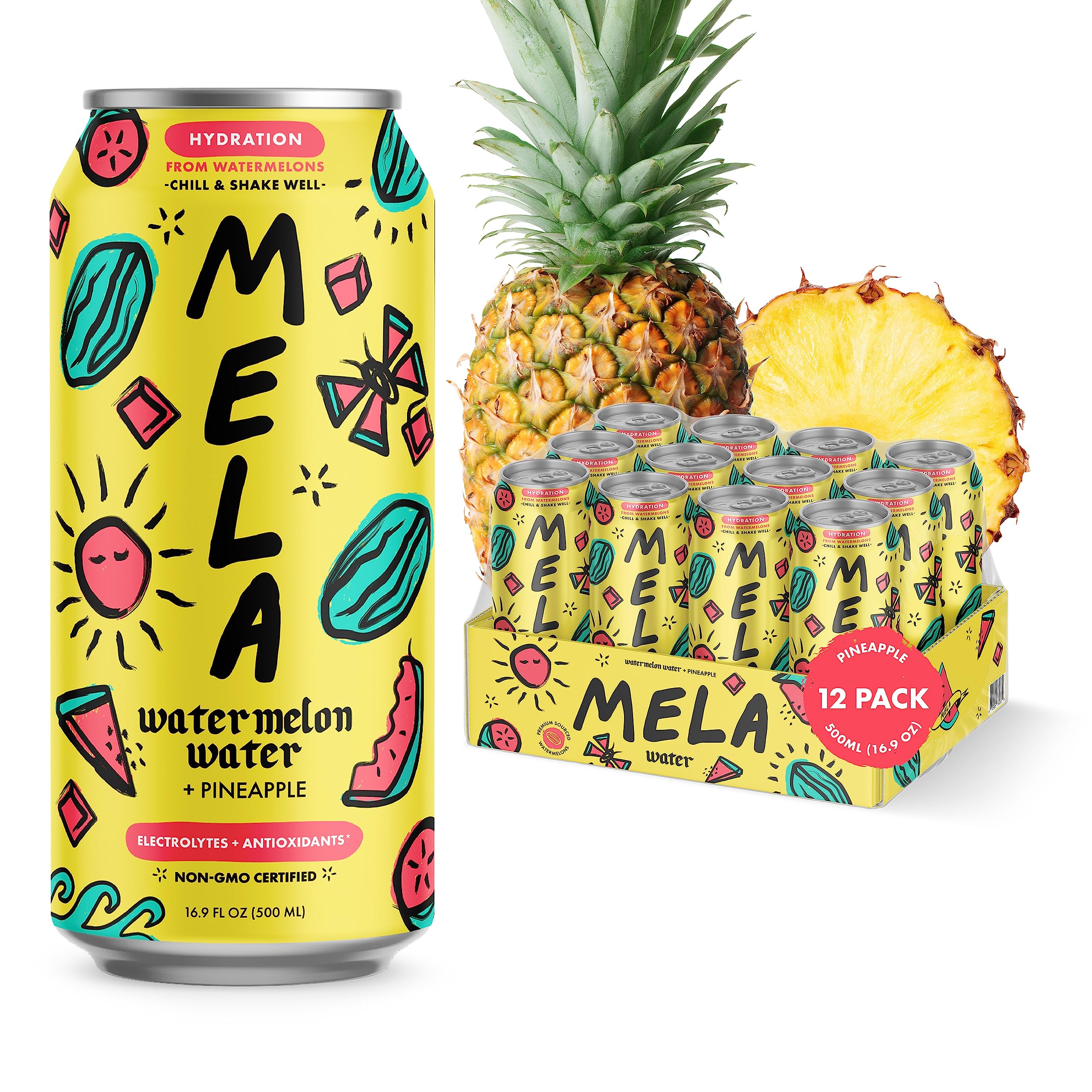 Amazon.com : Mela Water Natural Watermelon Juice Drink