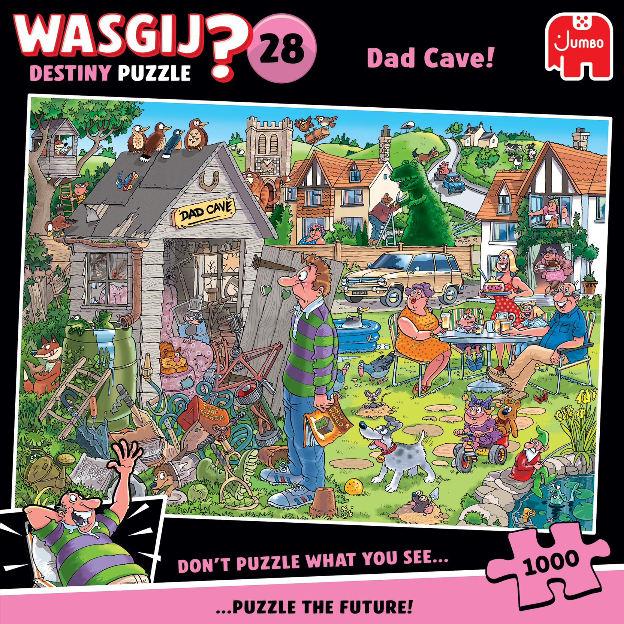 Wasgij Destiny 28 DAD CAVE Adult Jigsaw Puzzle 1000 Pieces