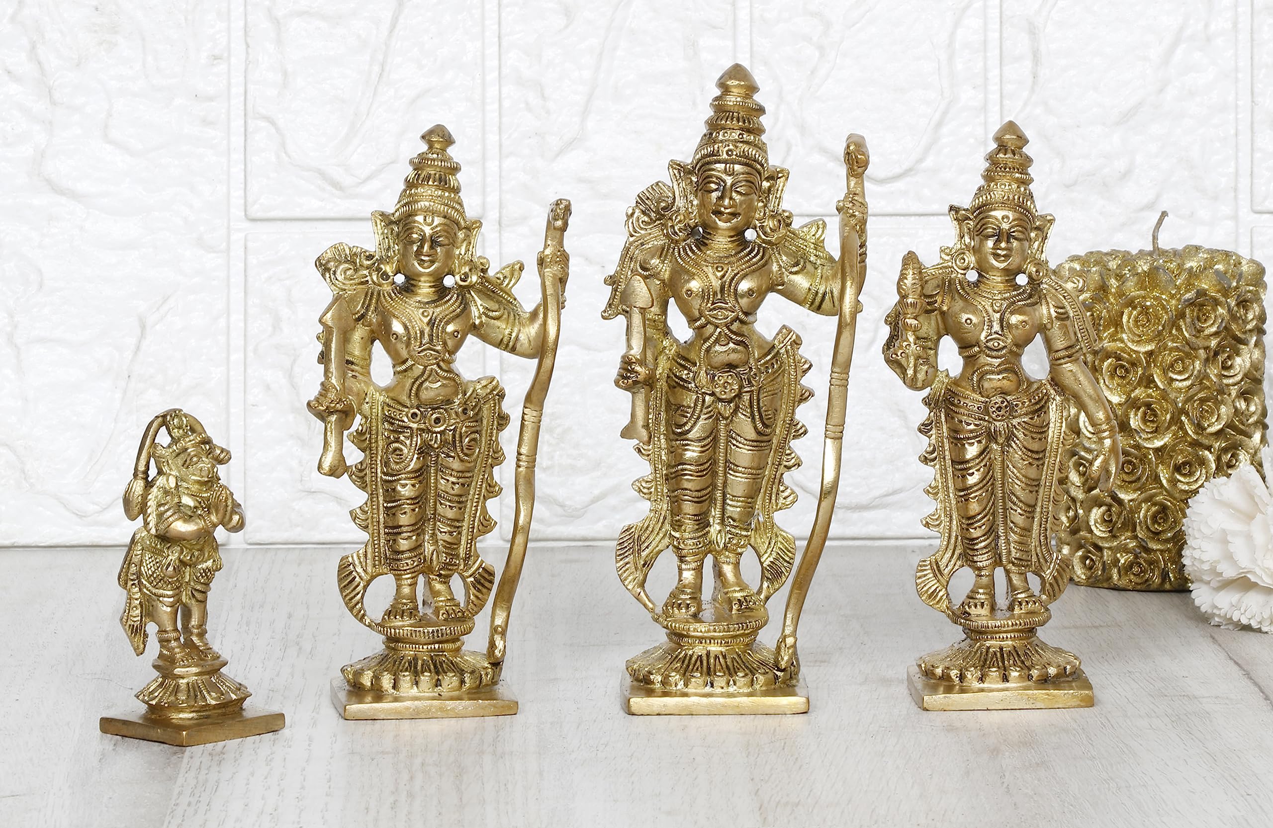 Statue Ram Darbar laiton ARTVARKO remplacez les figurines fragiles par un temple Mandir durable