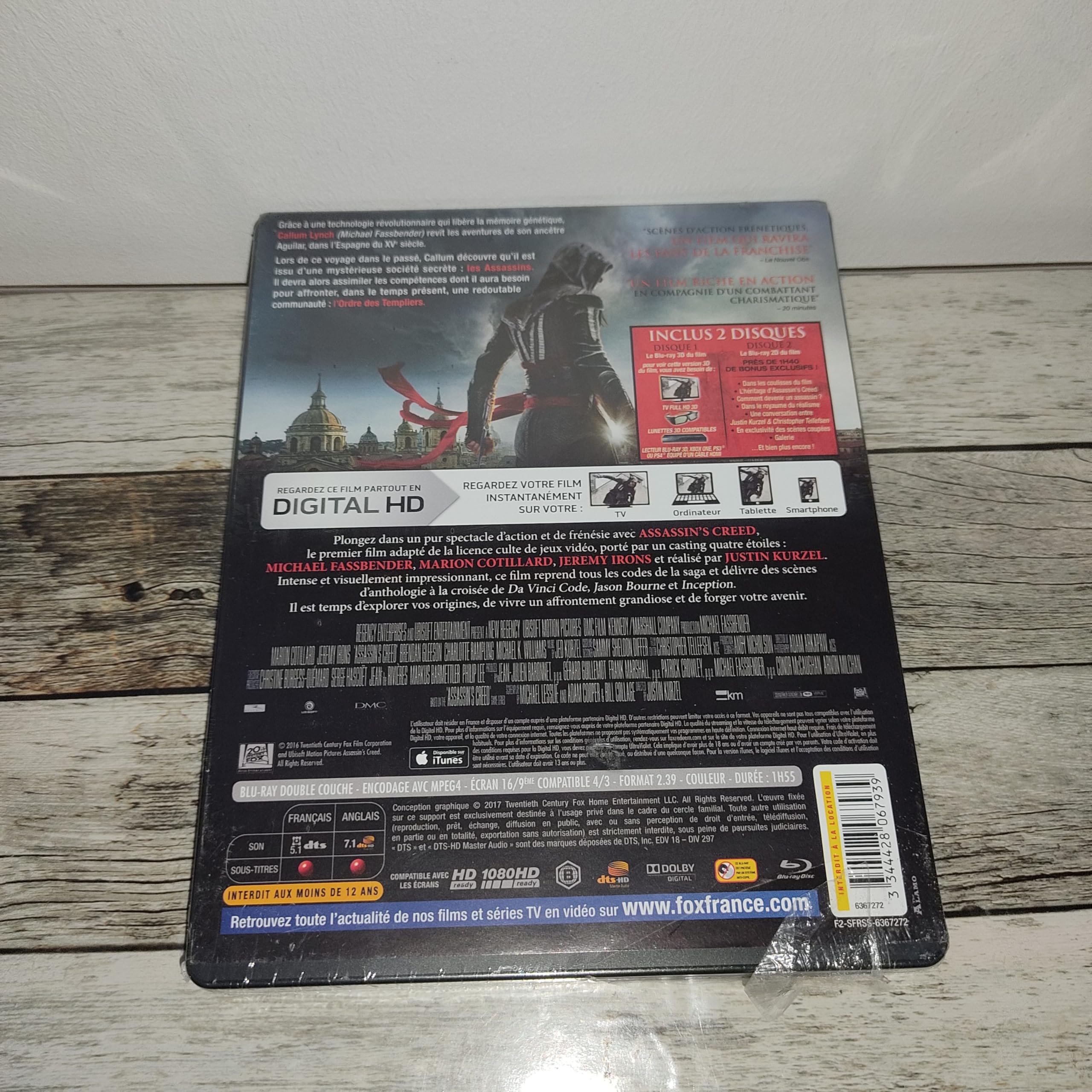Assassin's creed [Edition Spéciale Fnac Steelbook Blu-ray 3D + 2D]
