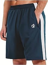BLUE STAR SHARK Athletic Sports Short || Shorts for Men with Zip Pockets ||Quick Dry || Lightweight Activewear Shorts