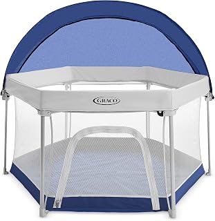 Graco Pack 'n Play LiteTraveler LX Playard - Compact Fold, UV 50 Canopy for Indoor Outdoor Baby Playspace