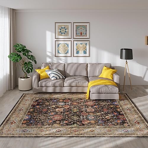 Miniatura 156 de Rugcomf Tapete para puerta interior, 2 x 3, lavable a máquina, tapete antideslizante de pelo bajo, para entrada, cocina, puerta principal, entrada