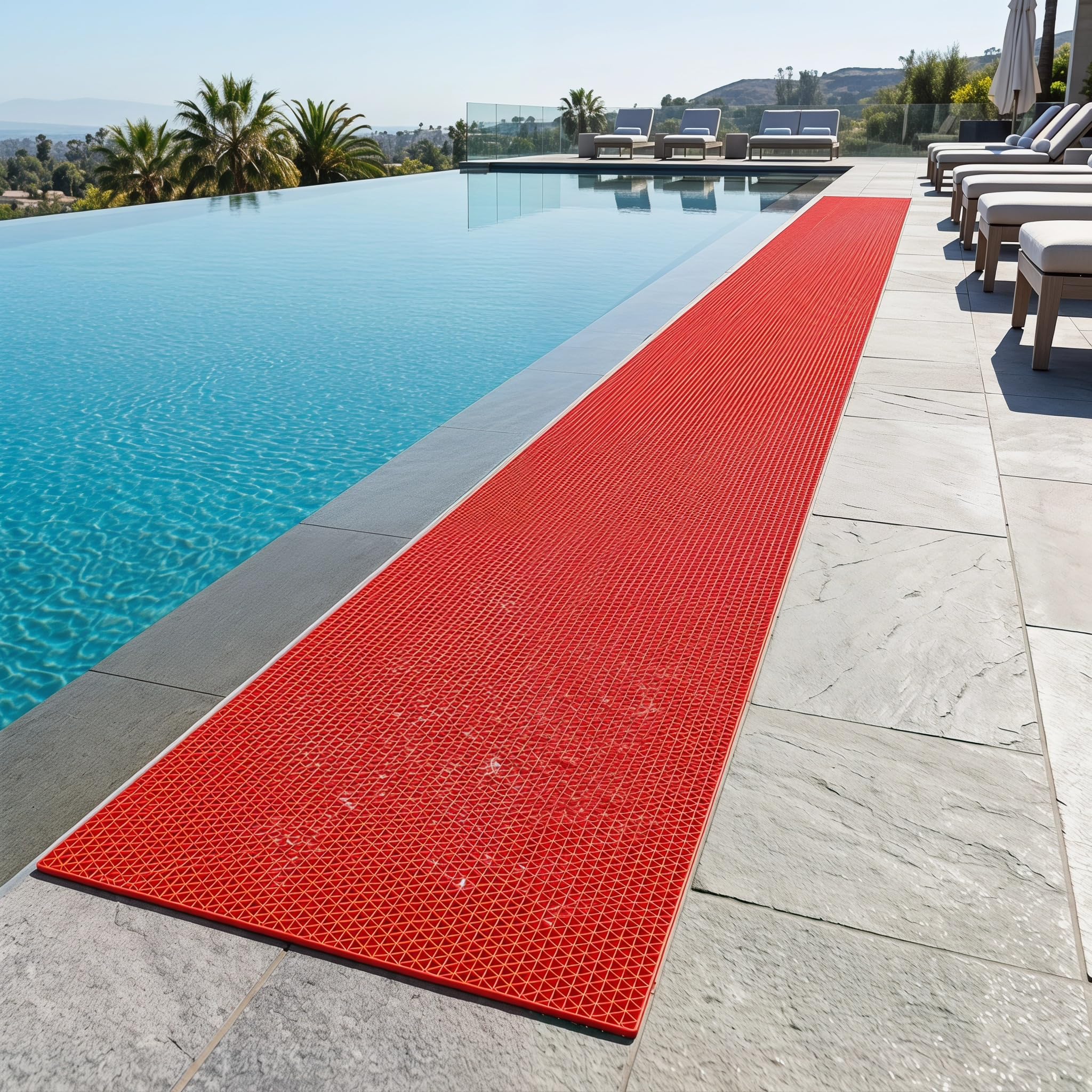 Drainage Non Slip Flooring Mats Swimming Pool Bathroom Anti-Fatigue Rubber Matting 3x10 Ft Heavy Duty Commercial Anti Slip Floor Mats for Garage Restaurant Sauna SPA,Gray/Grey,0.9×3M — Amazon image 11