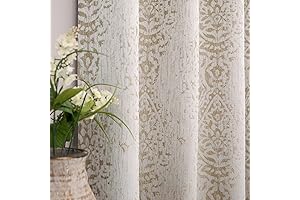 Short Blackout Raised Pattern Window Curtain for Bay Window