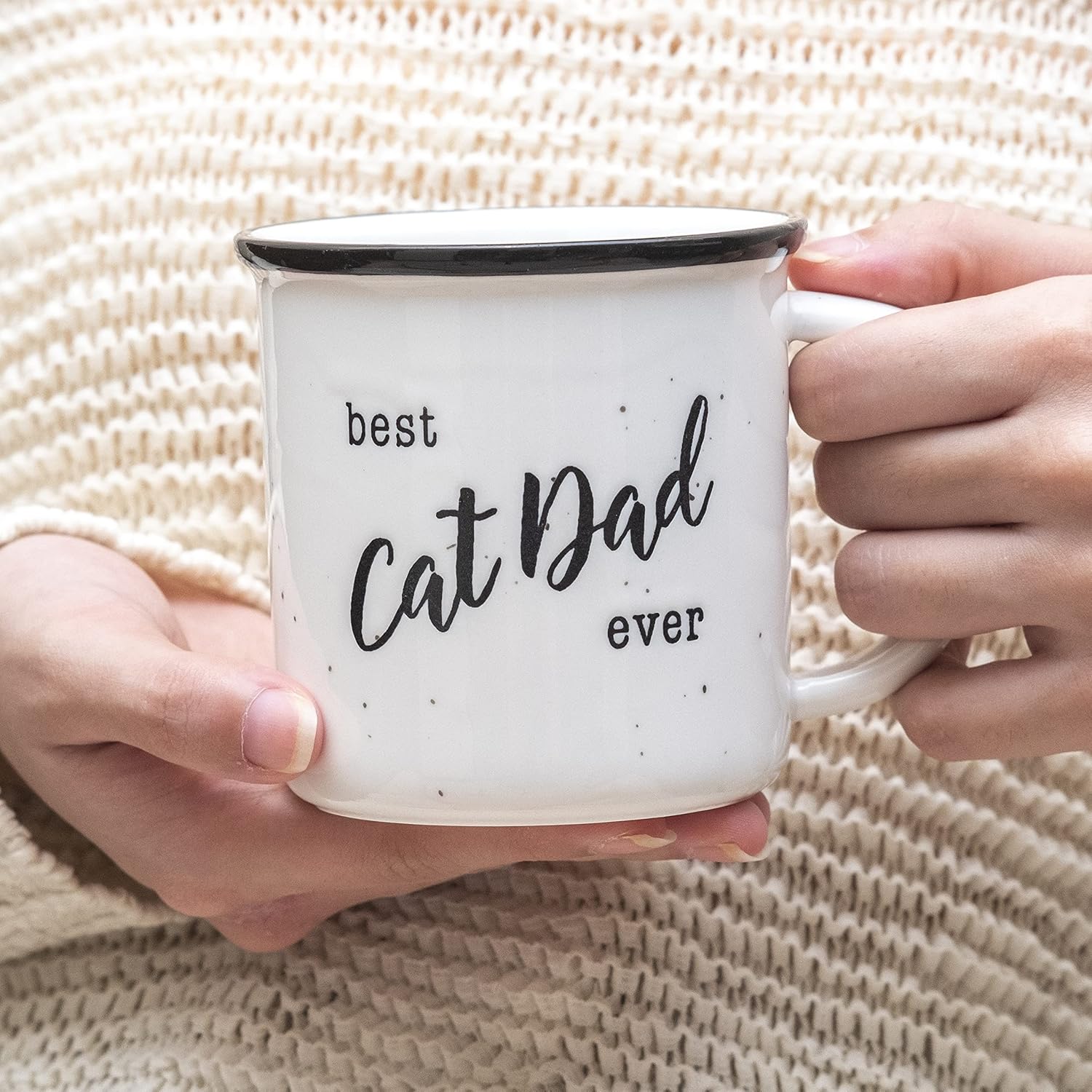 MAINEVENT Best Cat Dad Ever Mug 11 Ounce, Novelty Coffee Mug, Cat Mug Dad, Best Feline Daddy Cup, Cool Catlover Gift - Image 6