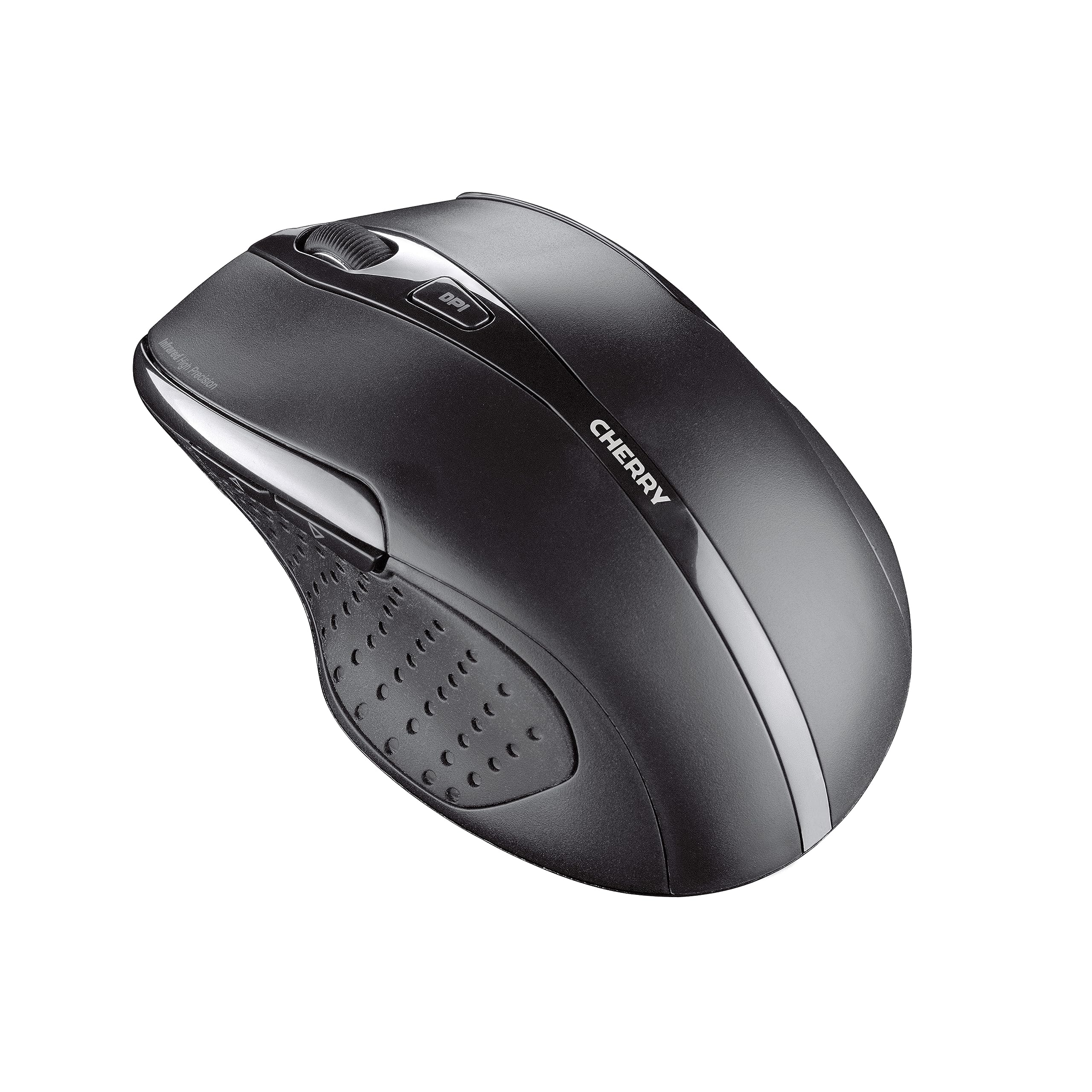CHERRY DW 5100, Set di Tastiera e Mouse Senza Fili, Layout per l'Unione Europea, (QWERTY), 2,4 GHz, Plug & Play, Mouse Ergonomico per Destrimani, Batterie, Nero