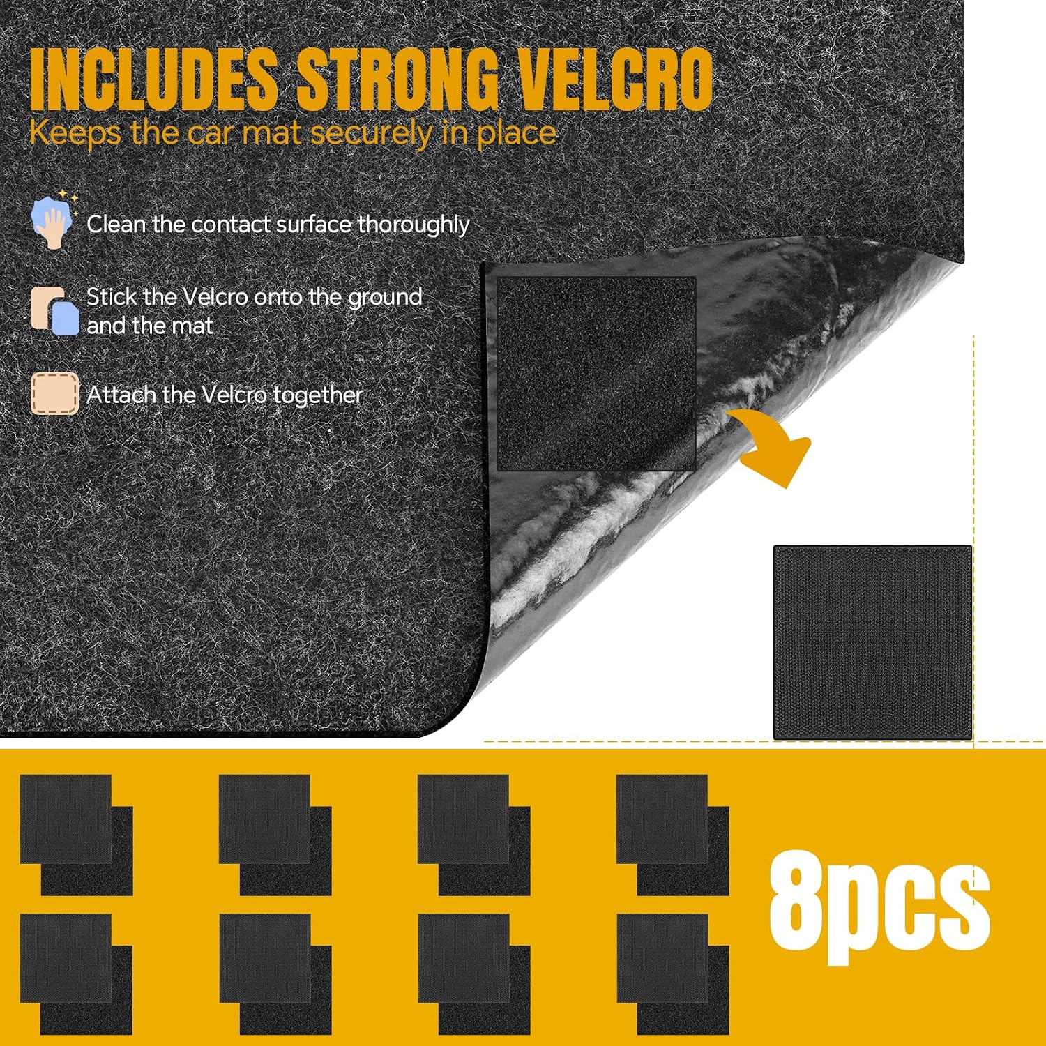 Garage Floor Mat 7.4x17 Ft, Oil Absorbent Spill Mat with Non-Slip Backing