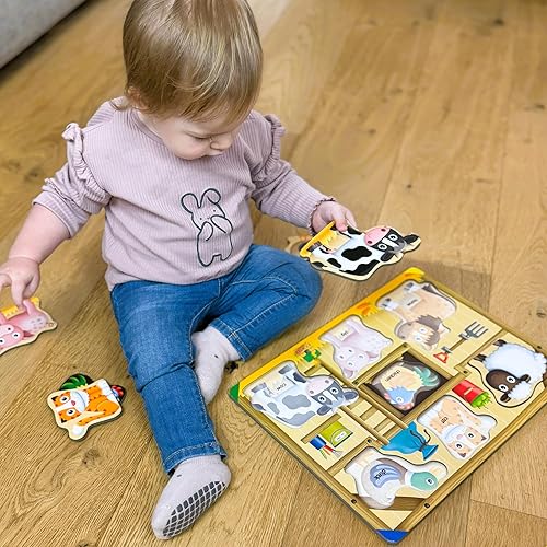 Miniatura 5 de The Learning Journey: My First Lift & Learn - On The Farm - Desarrollo intelectual de rompecabezas activo temprano - Juego de rompecabezas para