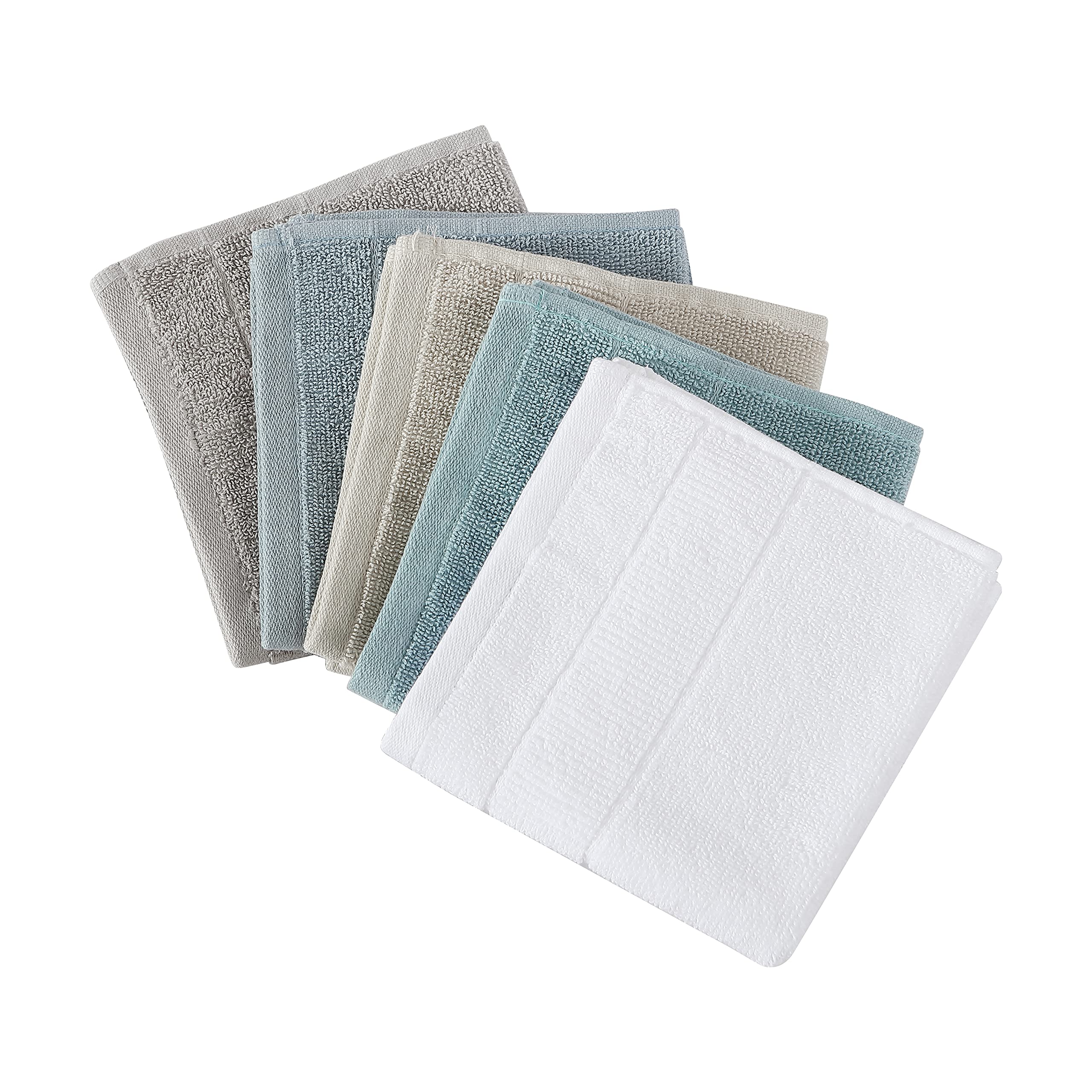 Tommy Bahama - Washcloths, Soft & Absorbent Cotton Towels, Fade Resistant, Oeko-Tex Certified (Island Retreat White, 12 Piece)