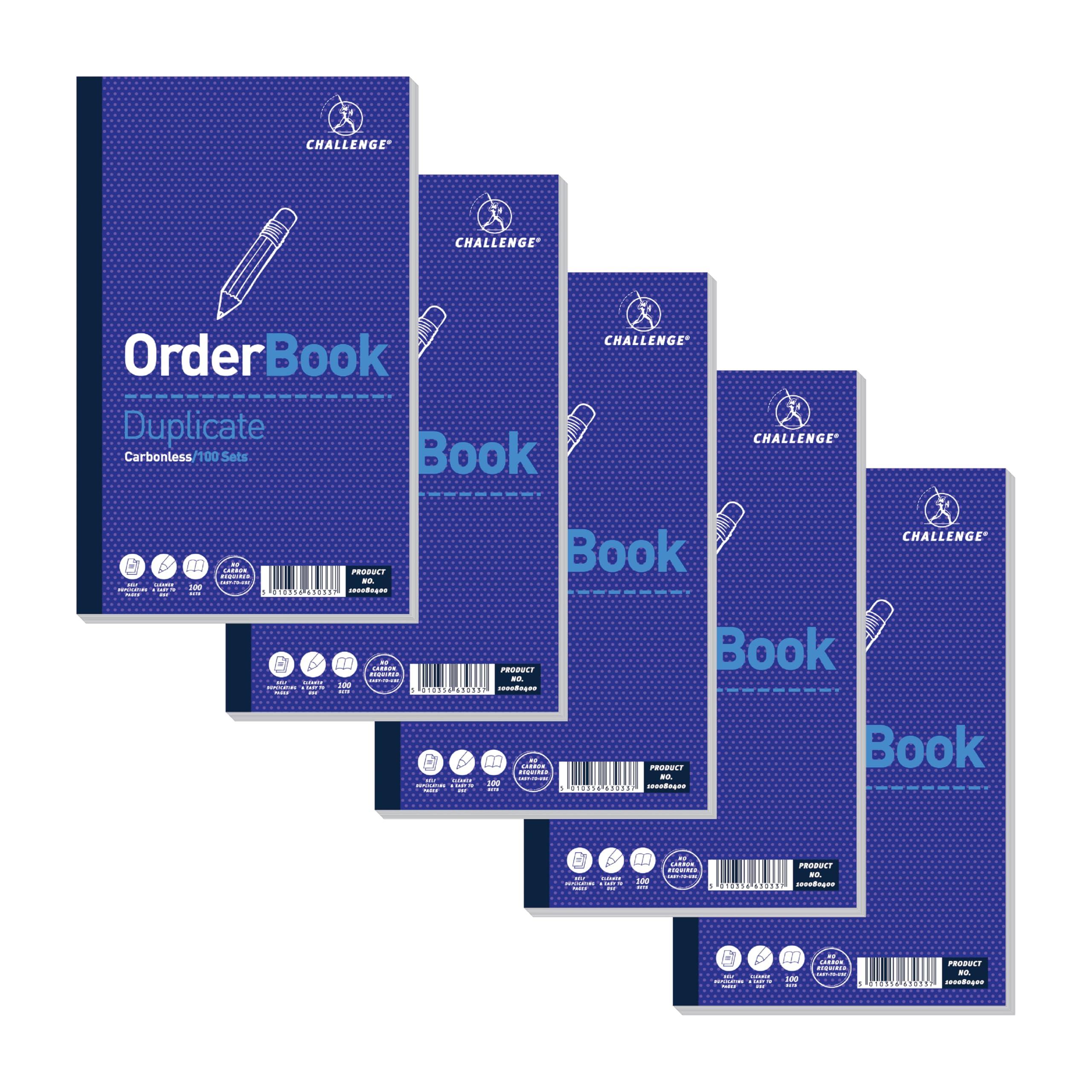 Challenge Duplicate Book Carbonless Order Book 100 Sets 210x130mm Ref