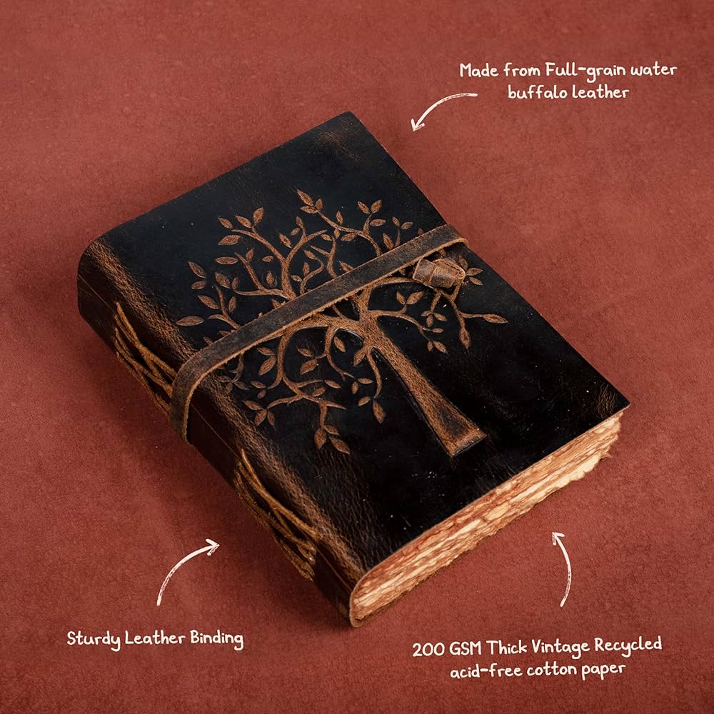 彫刻 本革ノート　ハンドメイド　女の子 ハンドメイド 長財布 本革 二つ折り 牛革 レディース 手作り