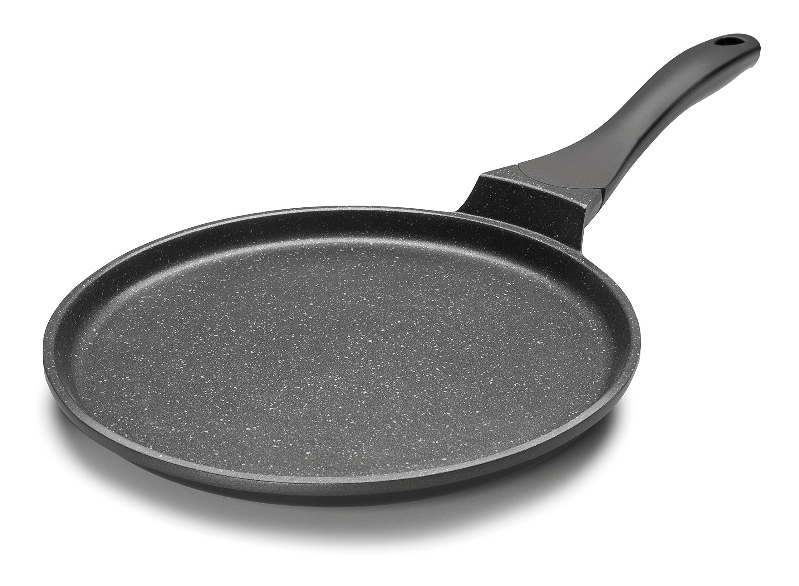 Lacor 24137 Eco-Piedra maszynka do naleśników, odlew aluminiowy, 24 cm, czarny
