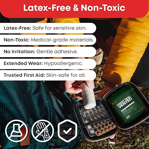 Vista 20 de Ever Ready First Aid Sello de pecho ventilado con desgarro rápido, paquete doble - 6.6 pulgadas cuadrado oclusivo adhesivo apósito para heridas