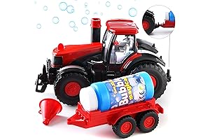 Prextex Bump and Go Toy Tractor: Bubble Blowing Farm🚜