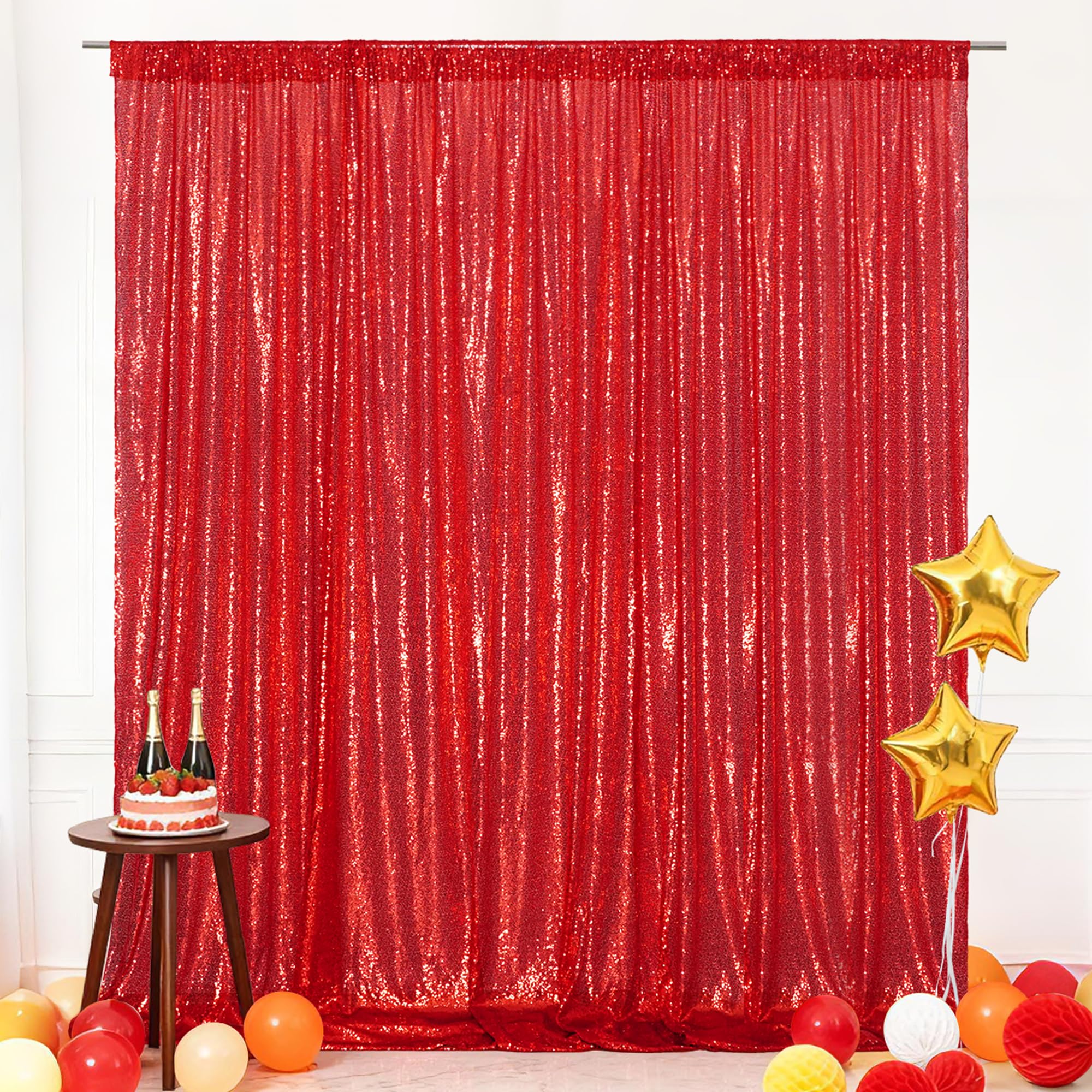Eternal Beauty 305x305cm Pink Shinny Sequin Photography Backdrop Party Prom Wedding Youtobe Banquet Photo Background (10x10 feet) — view 30