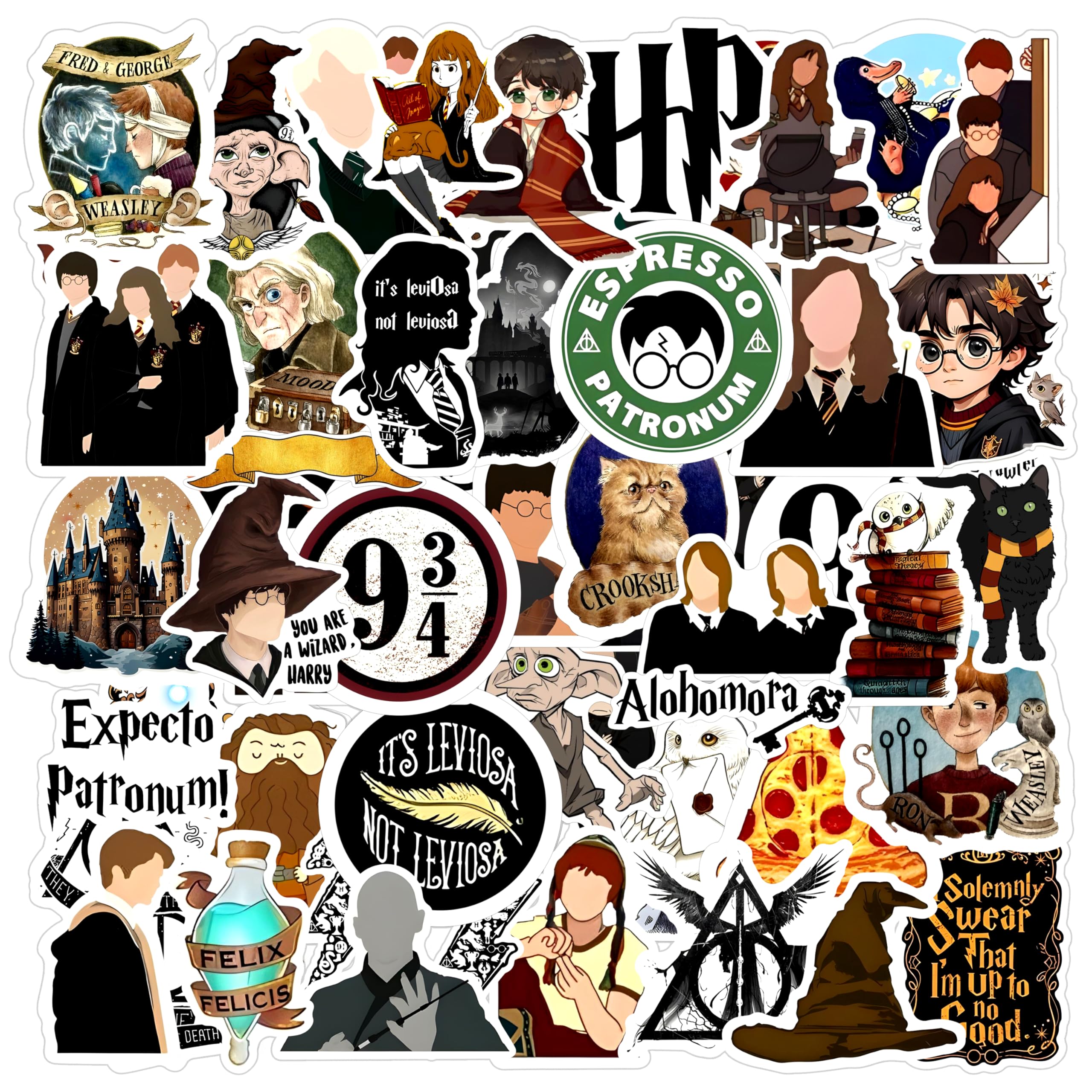 True Flair Laptop Vinyl Self-Adhesive Sticker for Adults, Multicolor Stickers for Laptop, Journal, Guitar, Mobile - Waterproof Residue Free (Harry)-image-27