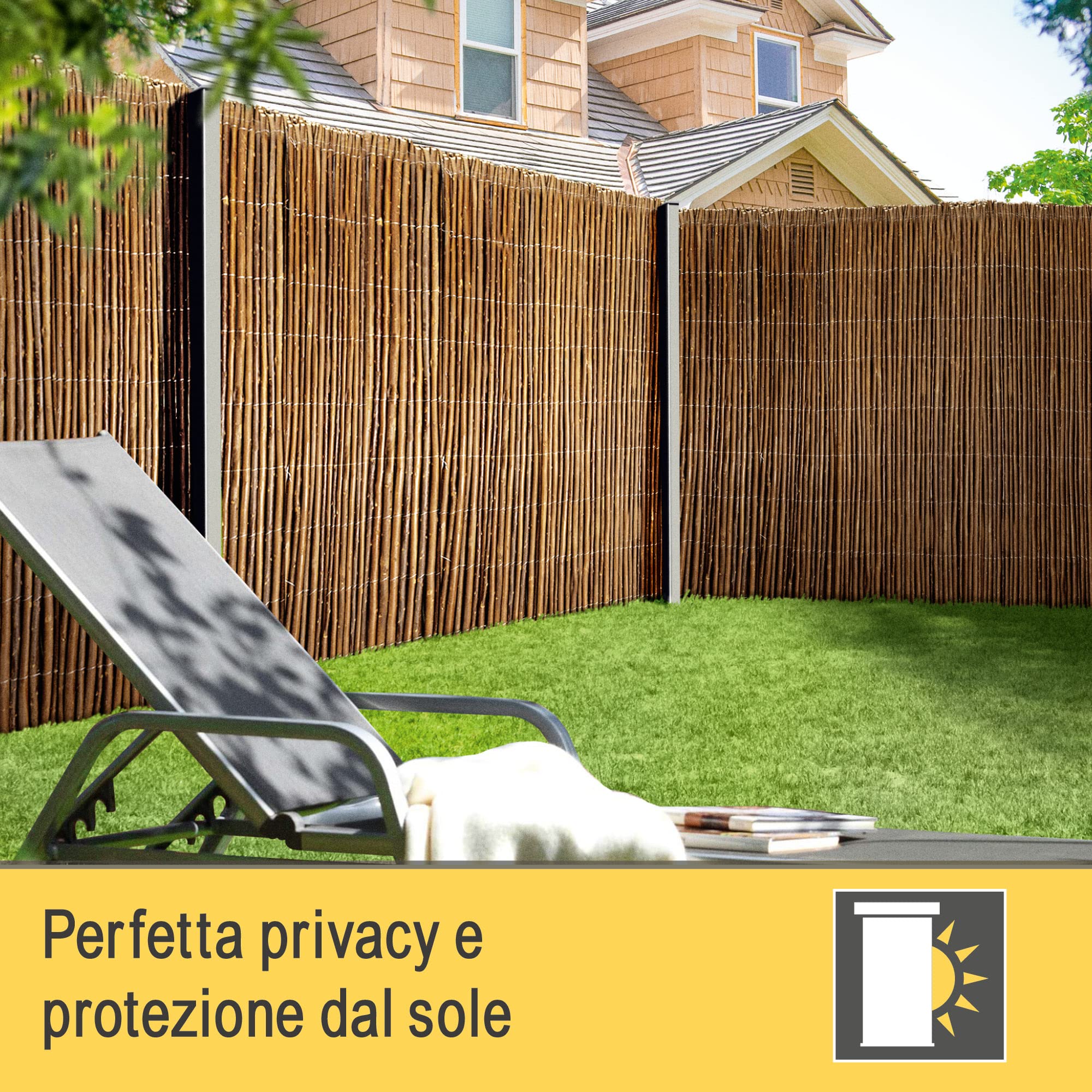 Sol Royal Arella Vimini Frangivista Frangivento SolVision W79 Pannello Recinzione 500x200 cm