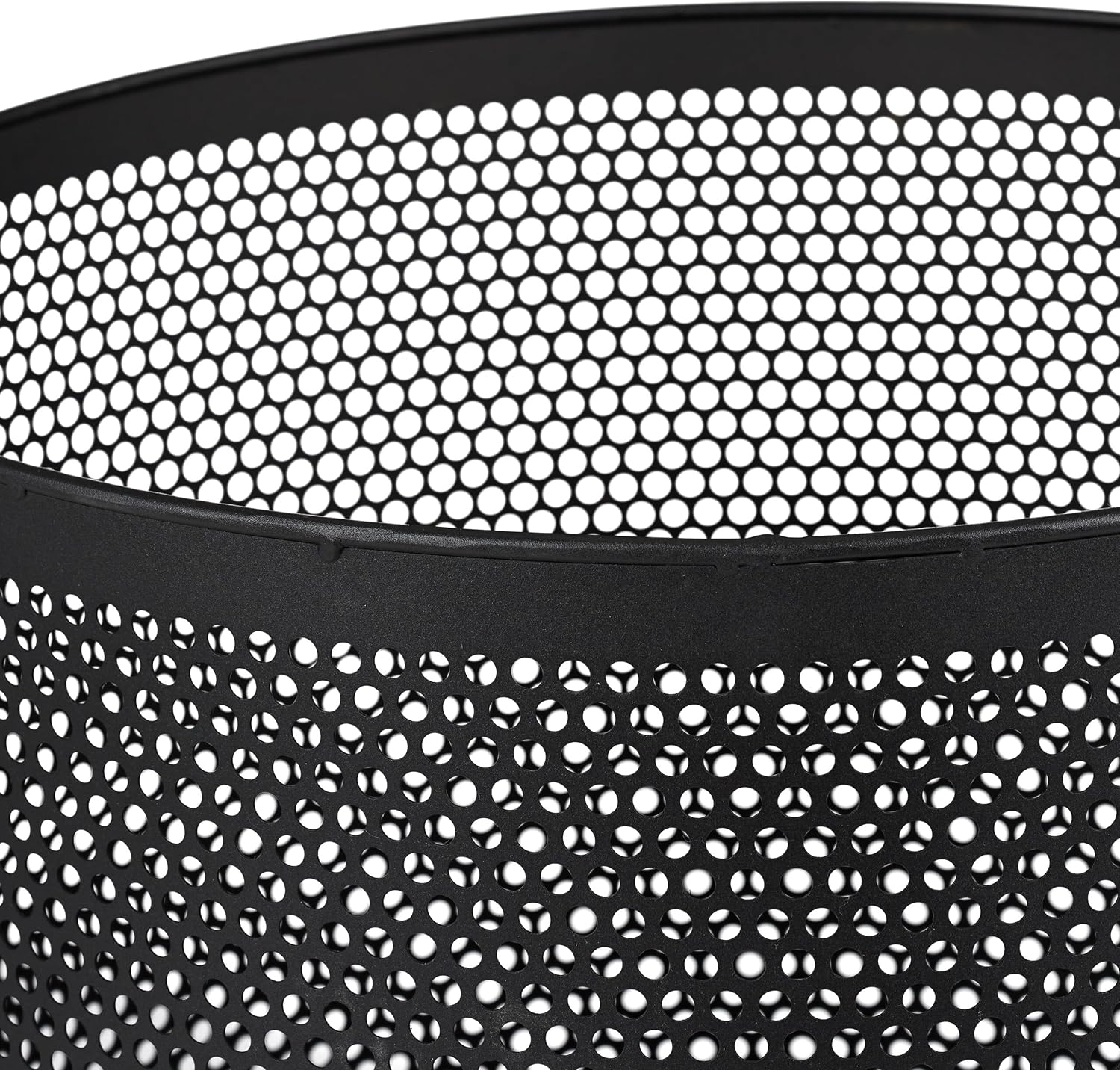 Relaxdays Black Lattice Steel Fire Basket
