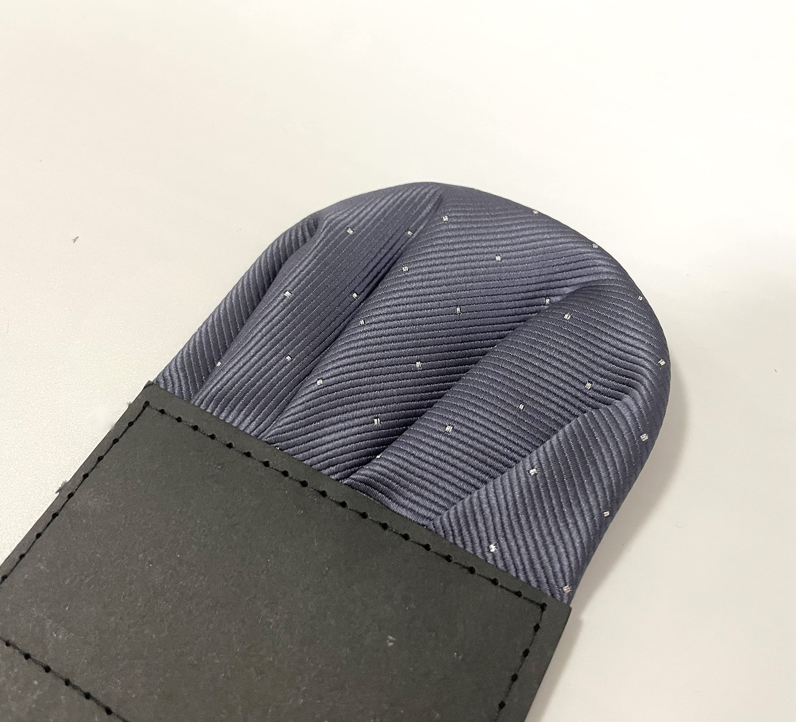 Cotim Coyin Polka Dot Prefolded Suit Pocket Squares, Pre-Folded Card Solid Color Handkerchief for Men, Grey
