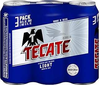 Tecate Light, 3pk, 24 Ounce