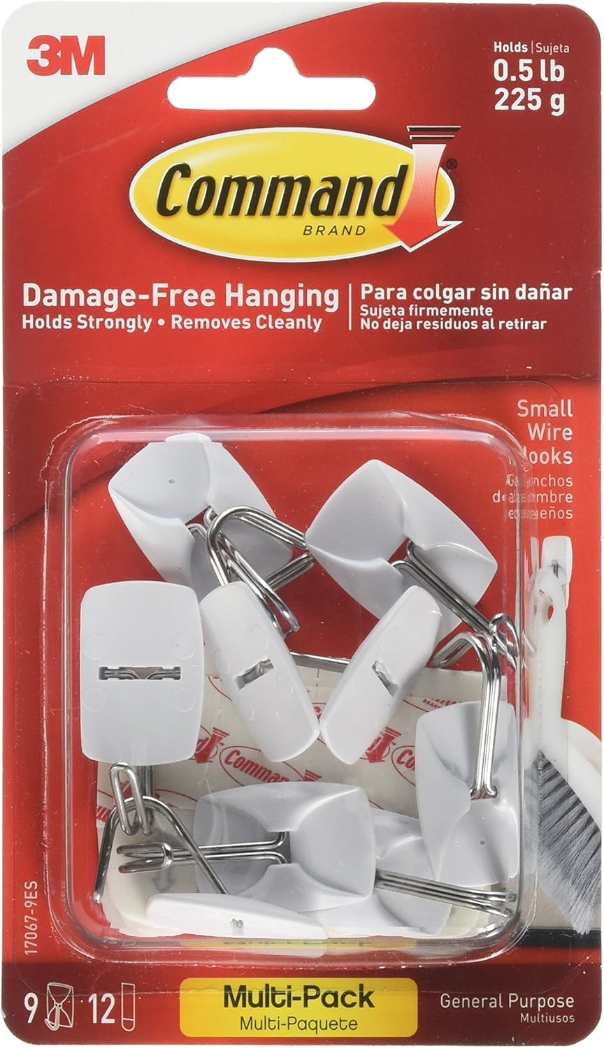 Command Strips 17067VP Small Command Wire Hooks Value Pack