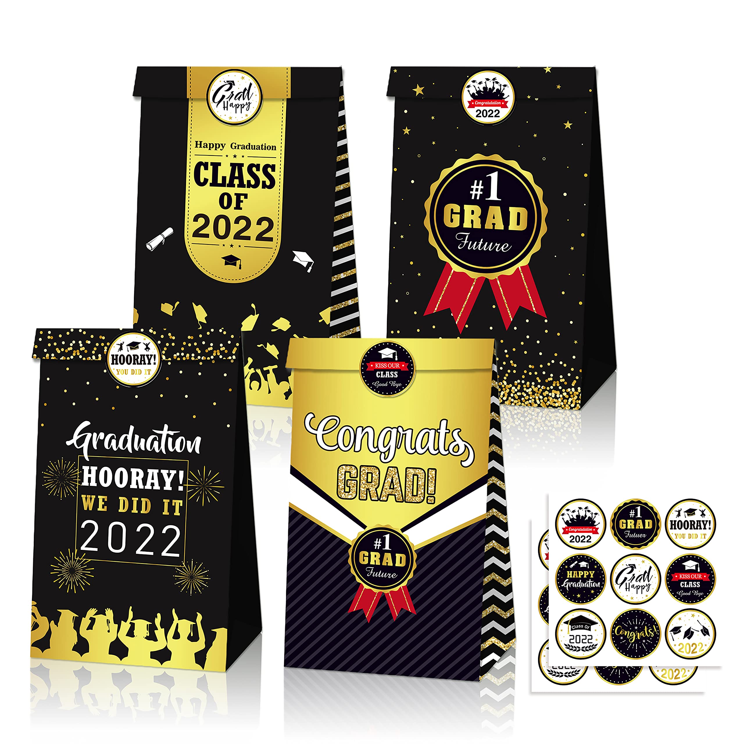 Buy Graduation Paper Bags 2022 Pack of 12 Graduation Goodie Bags