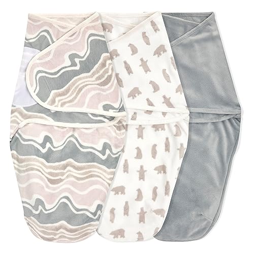 aden + anais Essentials Easy Swaddle Wrap 1.5 TOG Paquete de 3 Little Woods Velboa (0-3 meses) disponible en Yaxa Venezuela