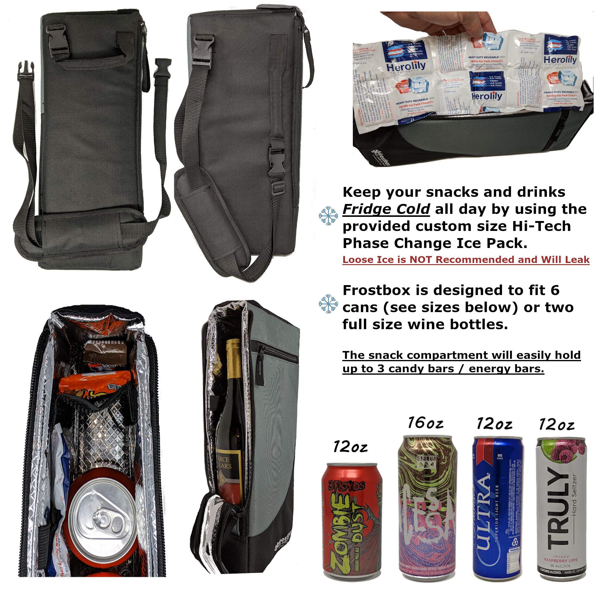 Golf Bag Cooler and Ice Pack Small 6 Pack Golf Beer Cooler Sleeve Hidden and Fits Discreetly