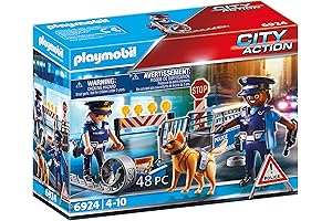 Playmobil Police Roadblock Building Set: Action-Packed Fun for Crime-Fighting Imaginations