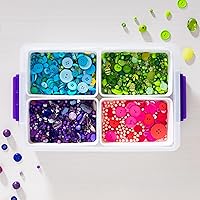 Vista 9 de IRIS USA - Envases de almacenamiento de plástico de 9 cuartos de galón con tapas, 1 paquete, pequeño organizador de arte y suministros de oficina