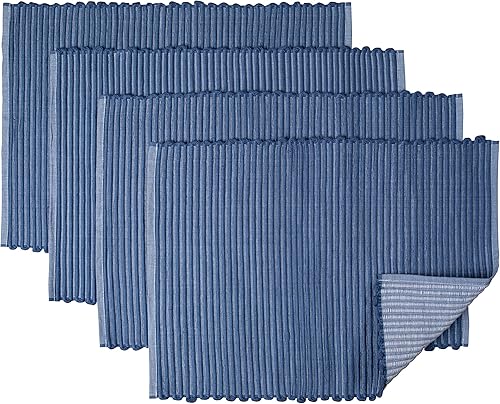 Sticky Toffee - Manteles individuales y caminos de mesa gruesos, acanalados, con diseño de granja y de rombos