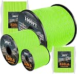 XiaZ Reflective Paracord Rope 850Ib, 50/100/200/1000ft 4MM 11 Strand para Cords Lanyard Utility Parachute Cord for Tent Camping Hiking Survival Tactical Clothesline DIY Projects, Blue 100FT