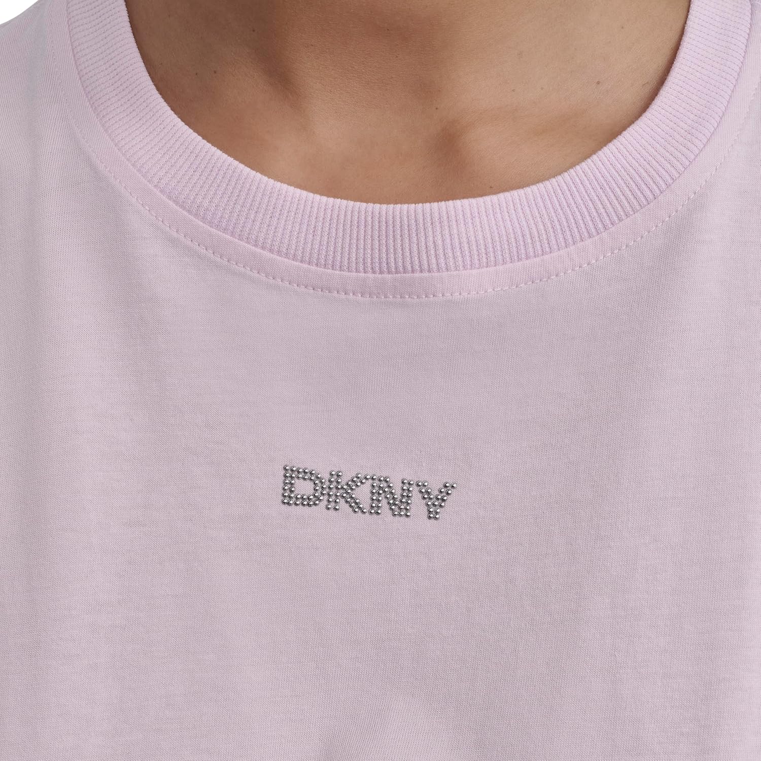DKNY Women's Short Sleeve Crew Neck Knot Front T-Shirt - Image 4