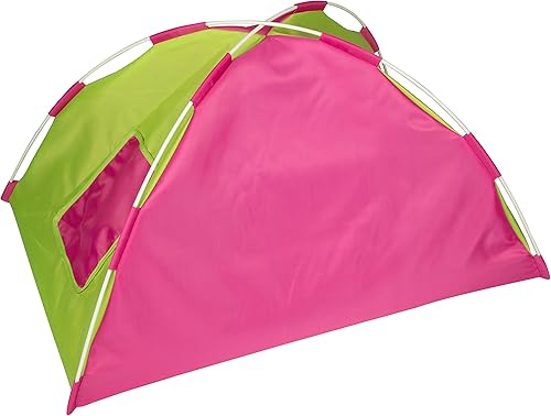 Miniatura 4 de Tienda de campaña para muñecas con saco de dormir y almohada, accesorios de muebles hechos a mano de primera calidad para muñecas de 18 pulgadas,