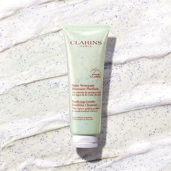 Clarins Purifying Gentle Foaming Face Cleanser | Cleanses, Purifies, Softens and Mattifies| Combination To Oily Skin Types