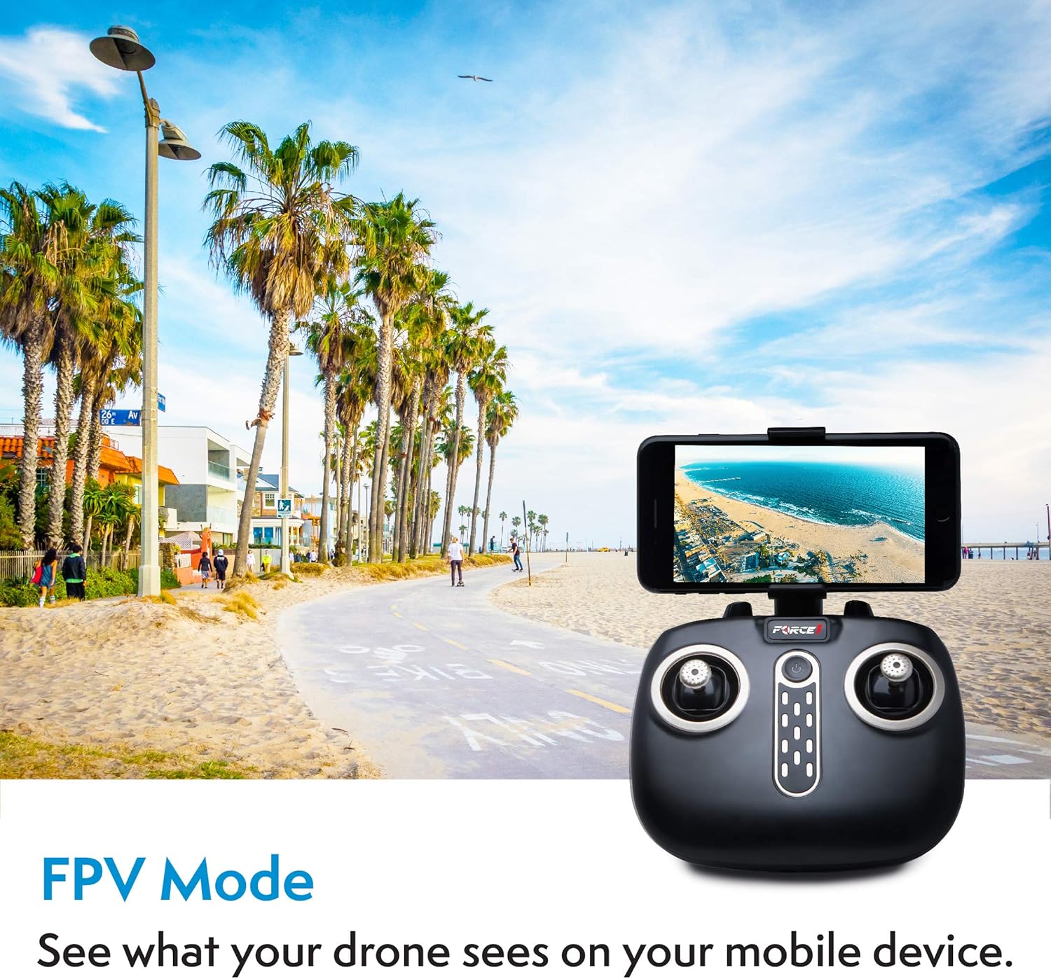 Force1 Drones with Camera for Adults and Kids - X5UW RC Quadcopter Drone with Camera Live Video, WiFi FPV 720p HD Camera Drone for Beginners with 3 Batteries