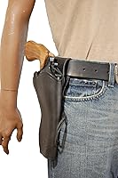 Vista 10 de New Barsony - Funda de piel negra para revólveres de 6 pulgadas