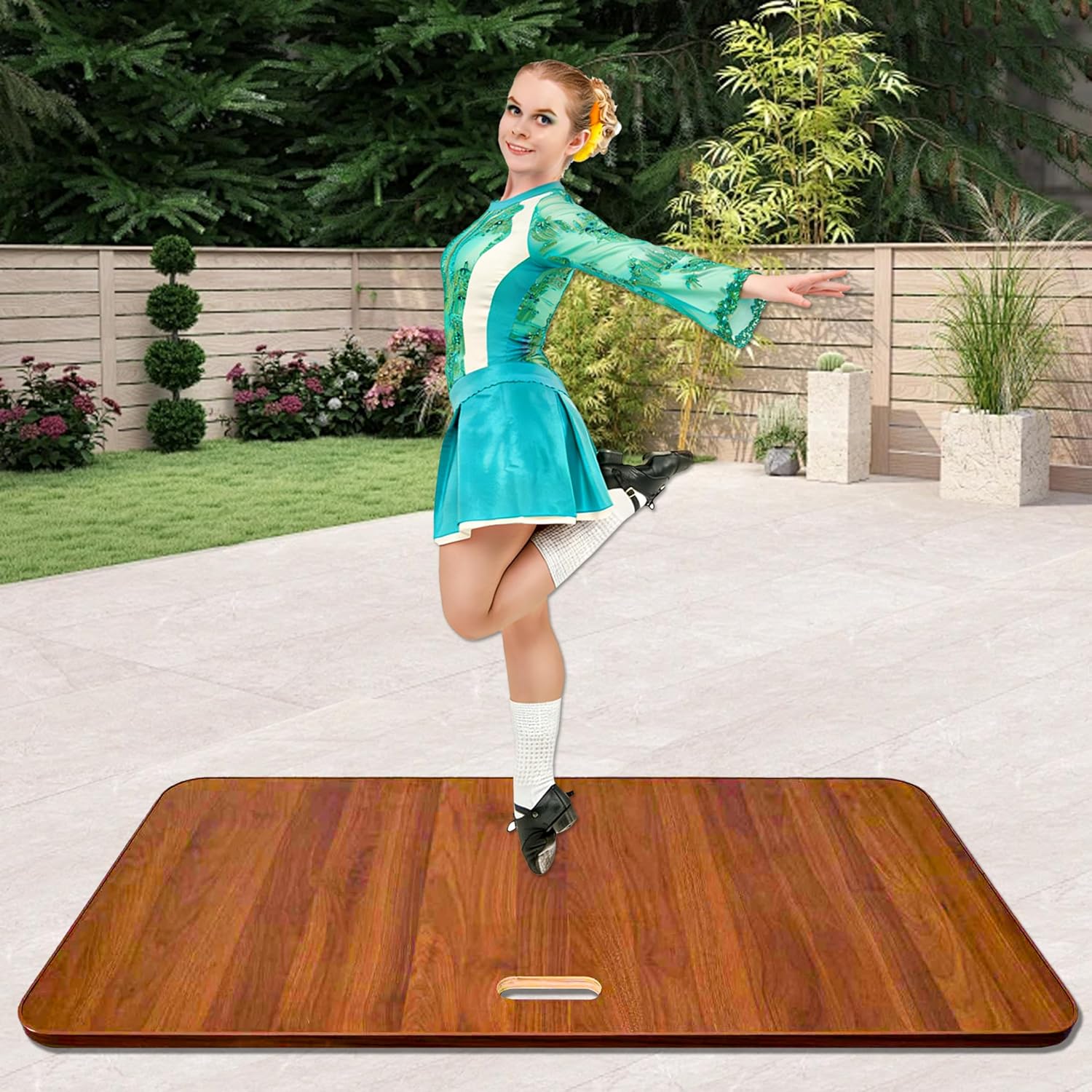 PreGymnastic Tap Board for Dancing at Home, Dance Floor, Portable Tap Board,Ideal for Dancers Home & Outdoor, Two Sizes and Three Colors