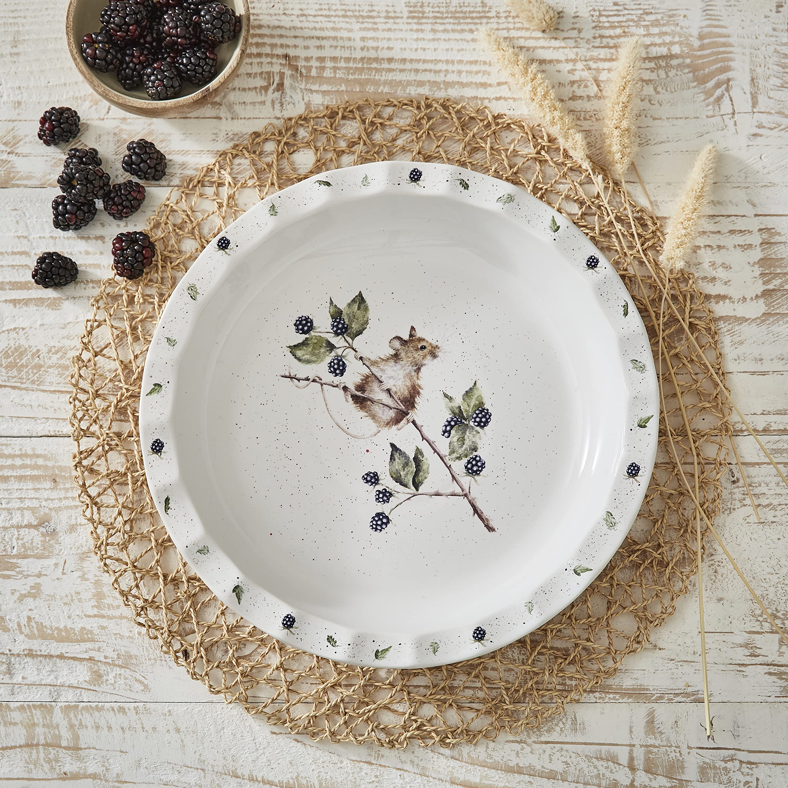 Wrendale Designs Plat à tarte « Brambles »