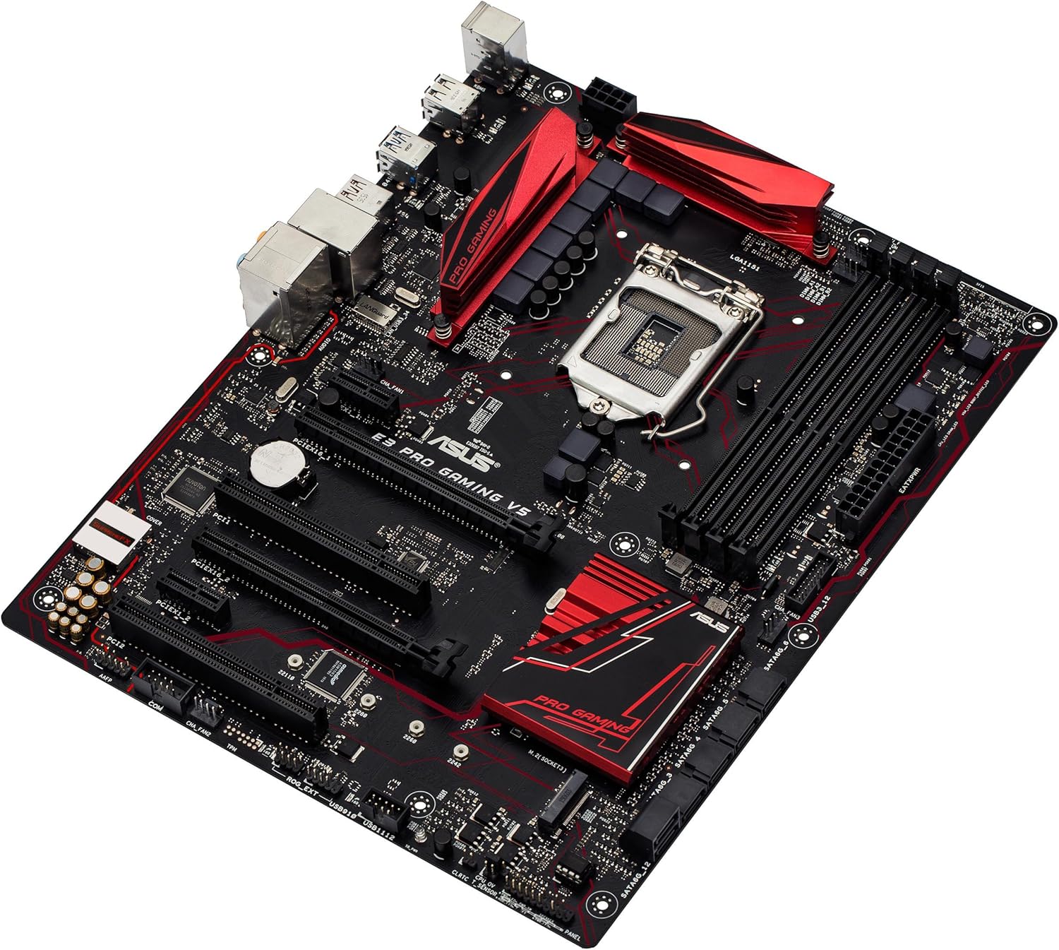 ASUS E3 PRO GAMING V5 Scheda Madre da Gaming, ATX per Processori Xeon E3-1200 v5 ASUS E3 PRO GAMING V5 Scheda Madre da Gaming, ATX per Processori Xeon E3-1200 v5