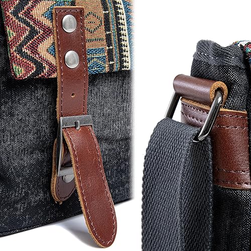 Miniatura 4 de Bolsa de fin de semana para mujeres y hombres, bolso cruzado bohemio de hombro